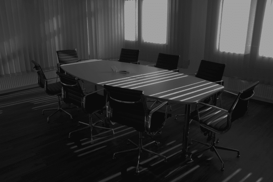 Economic buyer Konferenzraum mit Tisch