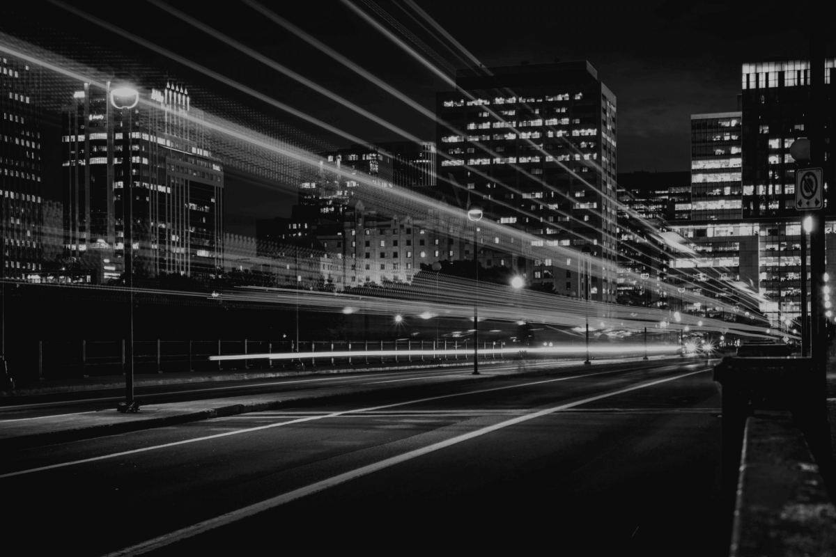 cold call die Stadt in der Nacht